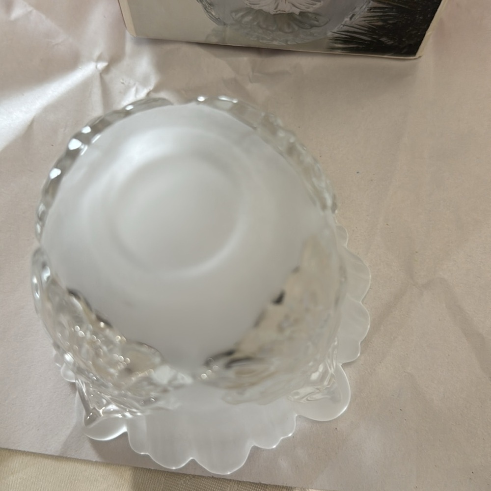 Mikasa White Crystal Candle Holder Elegant Accent Piece - Picture 6 of 6